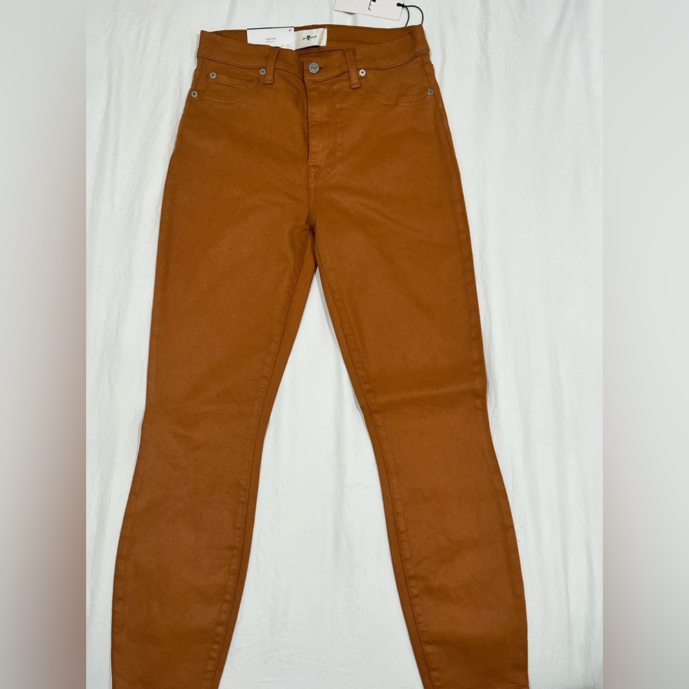 7 For All Mankind Women's Brown High Rise Jeans